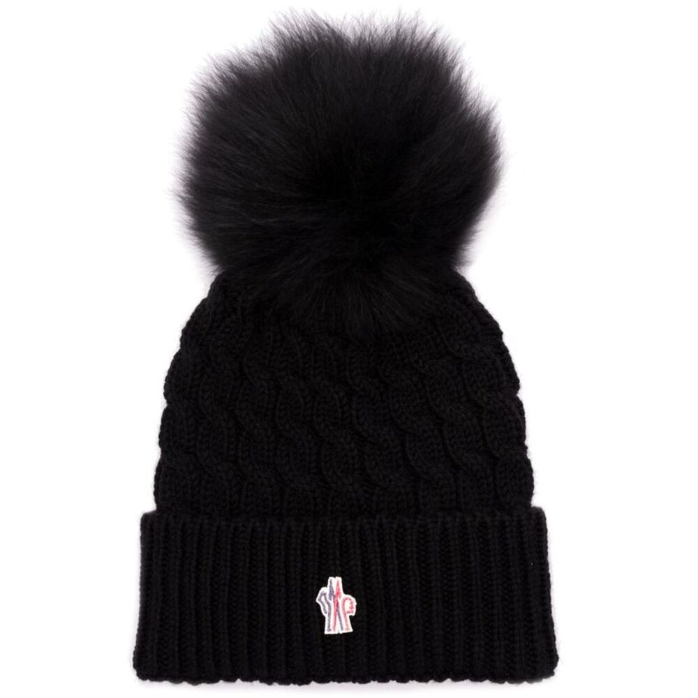 Moncler Grenoble Women Logo Wool Beanie